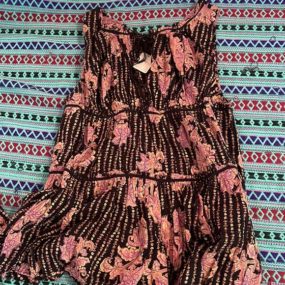 NWT Free People intimately Sundown Romper in the Black Combo XS it’s So Cute!🖤 - Picture 5 of 7